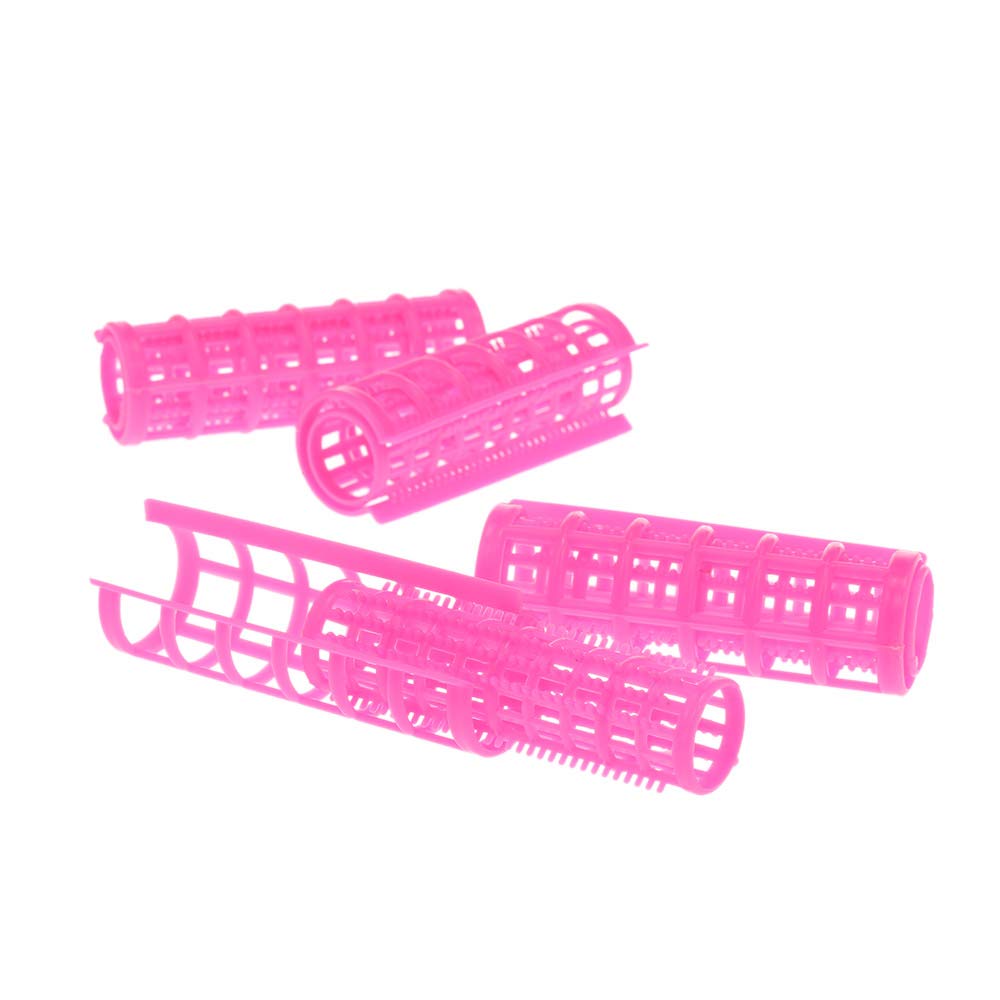 EXCLUZO 12PCS Plastic Hair Rollers for Styling & Curling - DIY Hairdressing Tools for Salon-Quality Waves at Home | Perfect for Daily Use, Parties & Special Occasions