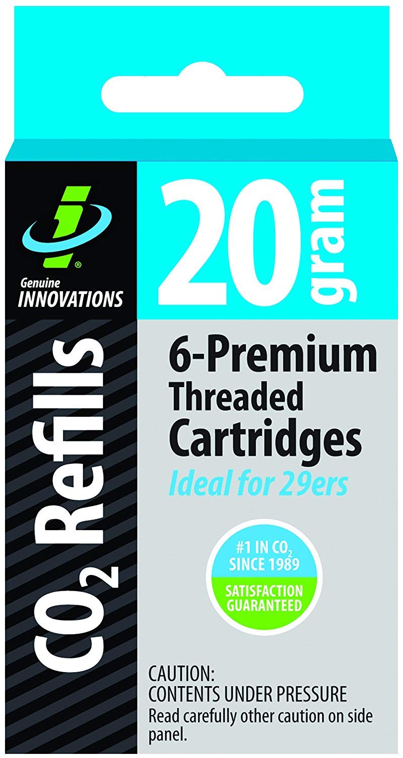16 Gram Threaded CO2 Cartridges for Bicycle Tires (6-Pack) - High Pressure Inflator Refills for Road & Mountain Bikes - Perfect for Emergency Tire Repairs & On-the-Go Cycling