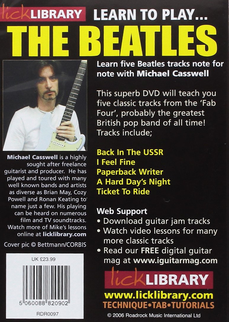 The Beatles Learn to Play Guitar DVD – Step-by-Step Music Lessons for Beginners | Perfect for Home Practice & Music Enthusiasts