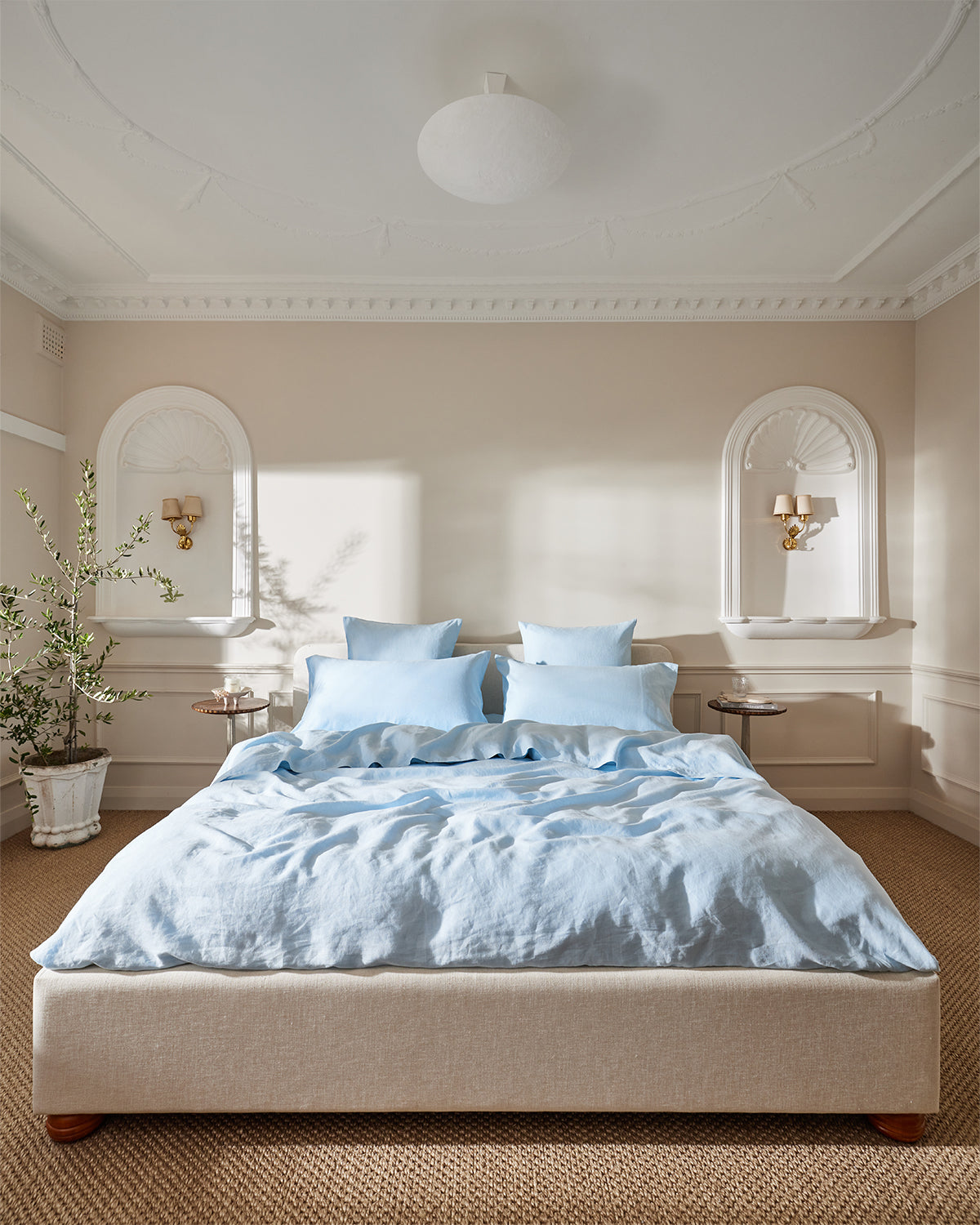 Premium 100% French Flax Linen Flat Sheet - Breathable & Soft Bedding for All Seasons - Perfect for Master Bedrooms, Guest Rooms & Luxury Hotels