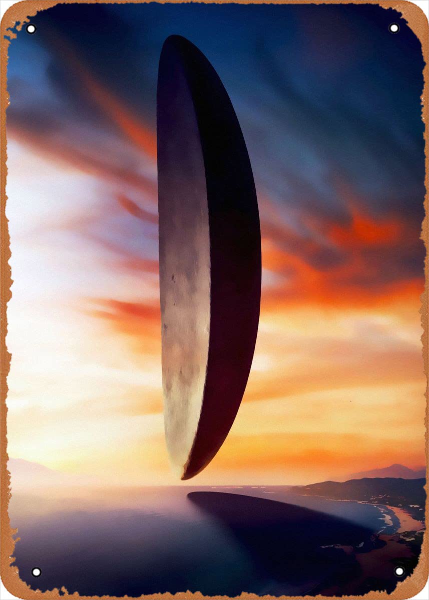 Vintage Arrival Movie Poster Metal Tin Sign - 8x12 Inch Retro Wall Art Decor for Home Theater, Man Cave, or Office Decoration