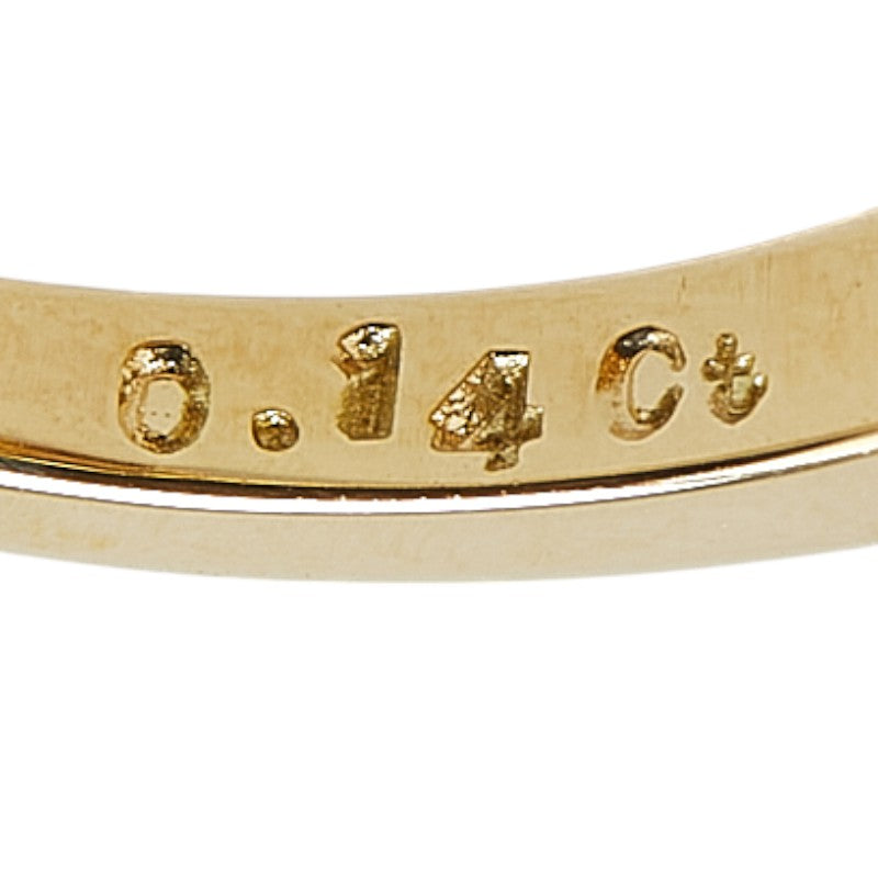 18K Yellow Gold Diamond Ring for Women - Elegant Solitaire Engagement & Wedding Band - Perfect Gift for Anniversary, Proposal, or Special Occasion