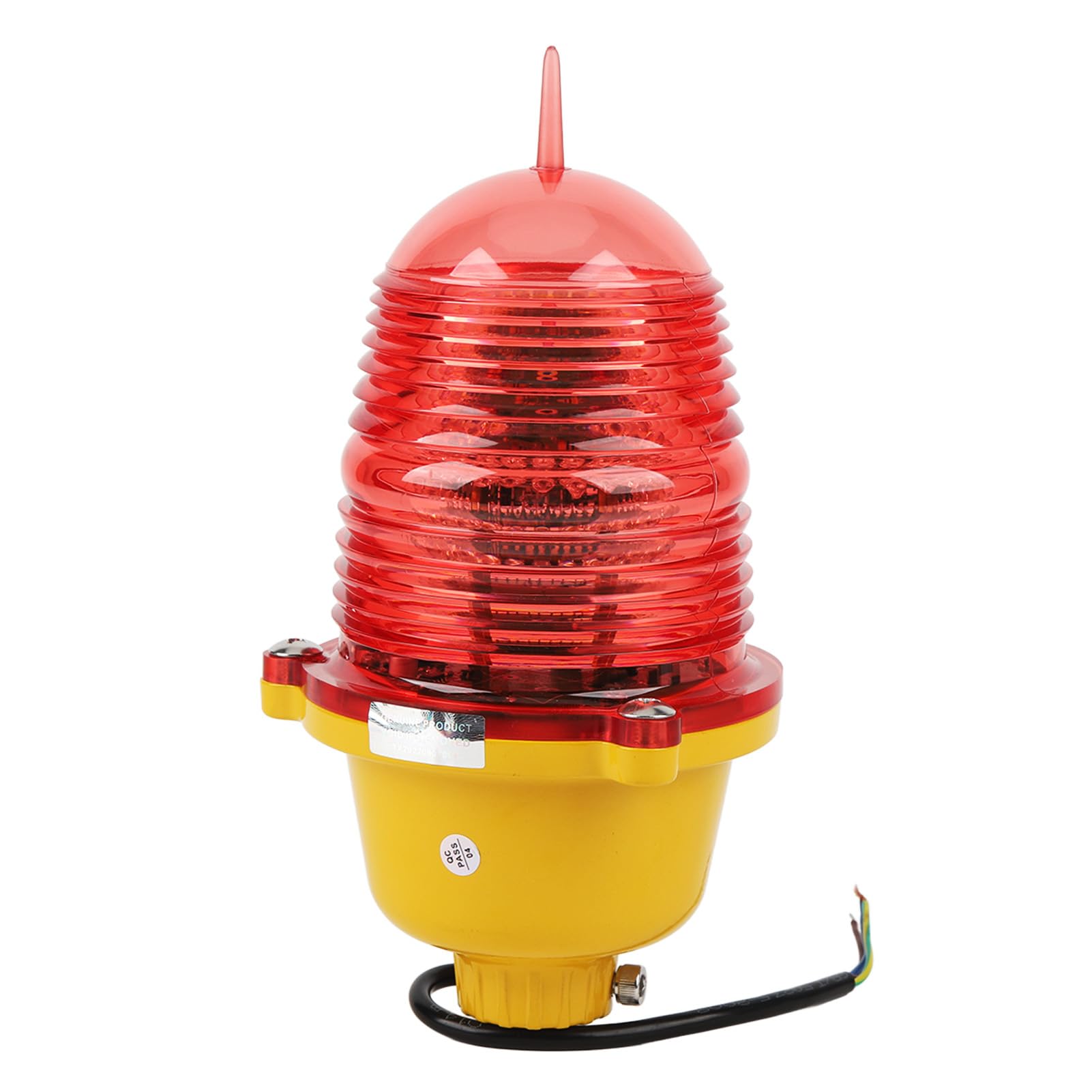 Super Bright Adjustable Tower Aviation Obstruction Light - Impact Resistant FAA Compliant Red Warning Light for Marine Boats, Buildings & Wind Turbines (AC110V Constant On) - Ideal for Night Navigation Safety & High-Risk Area Visibility