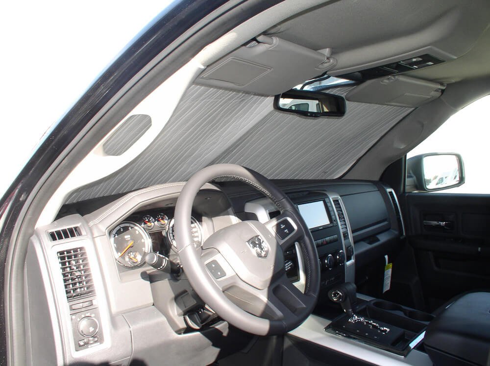 HeatShield - The Original Custom-Fit Windshield Sun Shade for Ram 1500 Truck (2010-2018) | Silver Series | UV Protection & Heat Reduction for Parking & Road Trips