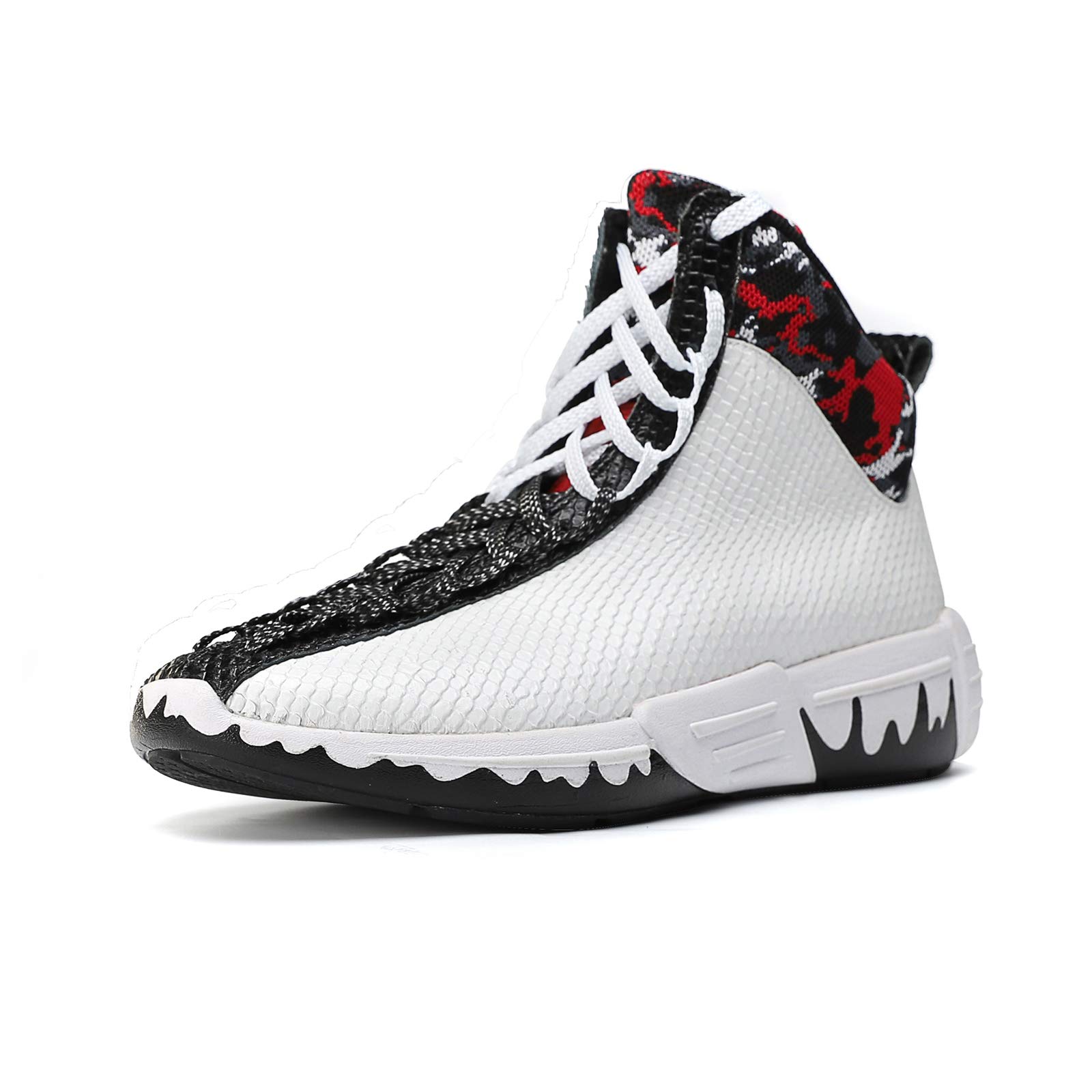 Soulsfeng Unisex High-Top Basketball Sneakers - Leather Comfortable Walking Shoes for Men & Women | Perfect for Court Play, Street Fashion & Casual Wear