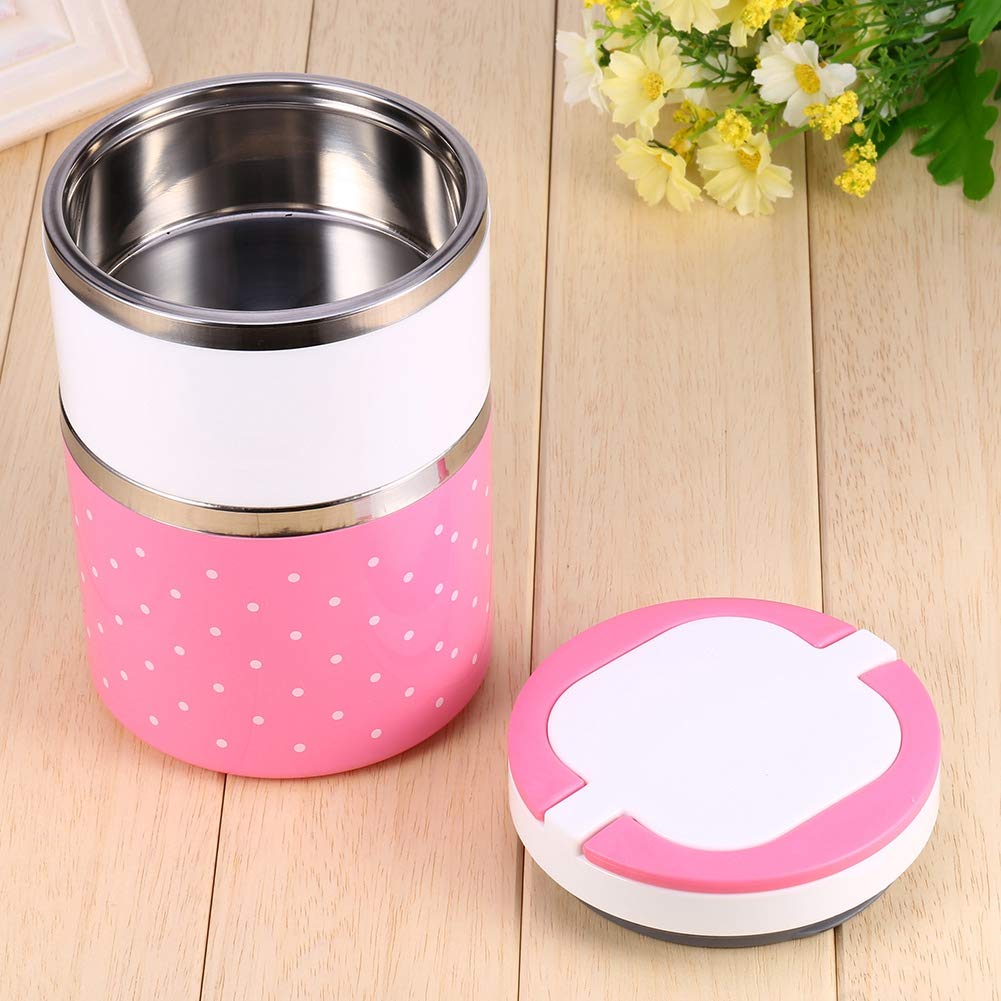 Raguso Stainless Steel Insulated Lunch Box - Leak Proof Thermal Food Container for Office, School & Picnic | Portable & Eco-Friendly Bento Box for Hot & Cold Meals