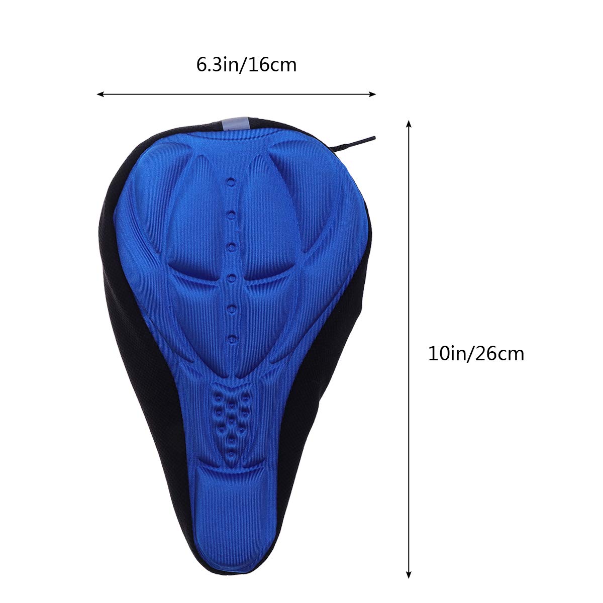 **LIOOBO Comfortable 3D Sponge Bike Saddle Pad - Padded Seat Cover for Mountain, Kids & Adult Bicycles - Shock Absorption & Waterproof Cycling Accessory - Perfect for Commuting, Off-Road & Leisure Rides**
