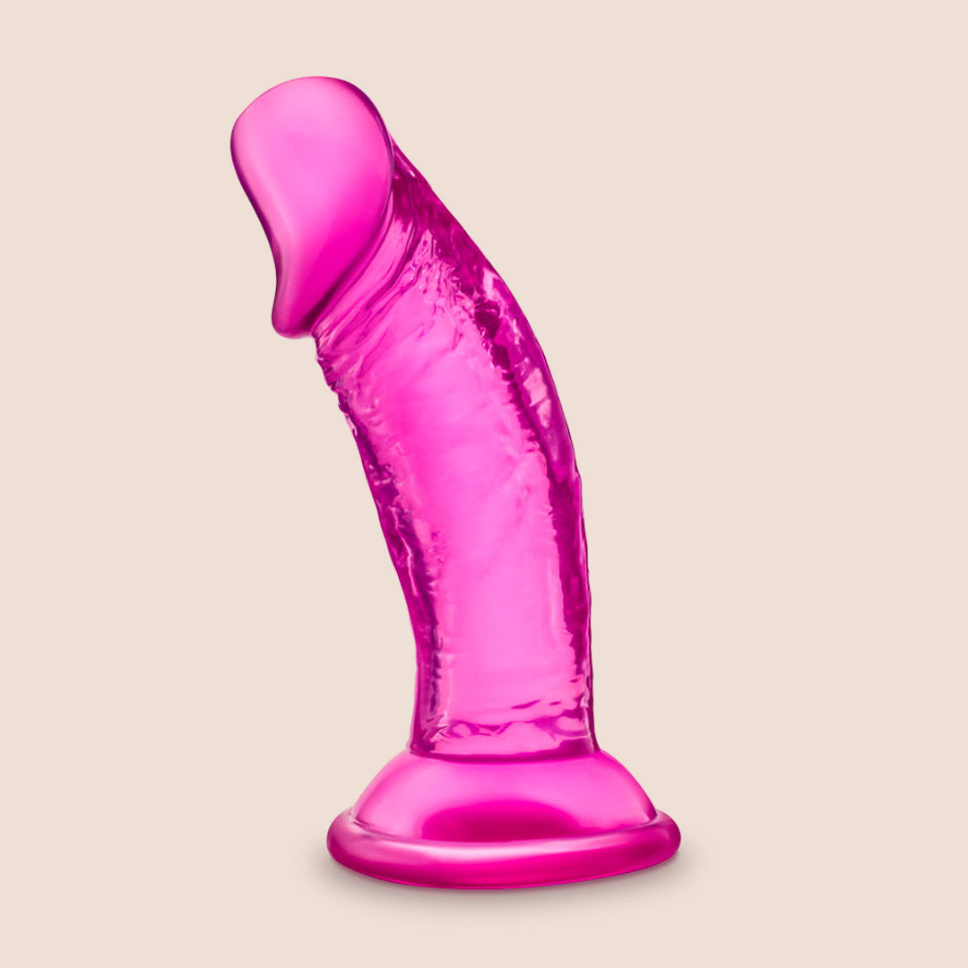 B Yours Sweet n' Small 4 Inch Mini Dildo with Strong Suction Cup Base - Perfect for Beginners, Travel & Discreet Solo Play | Waterproof & Body-Safe Silicone