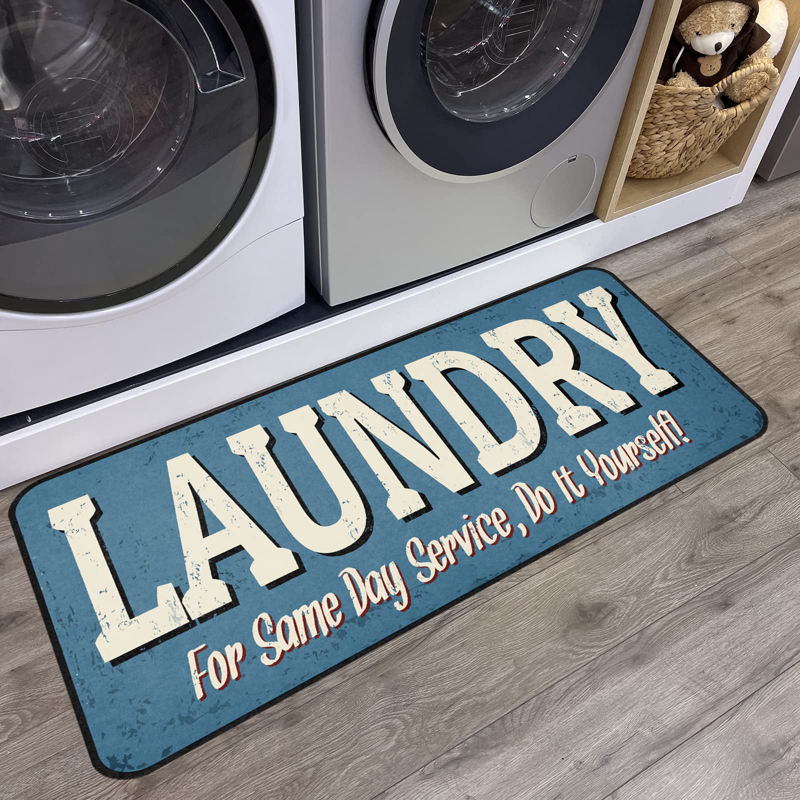 Non-Slip Laundry Room Rug Runner - 20
