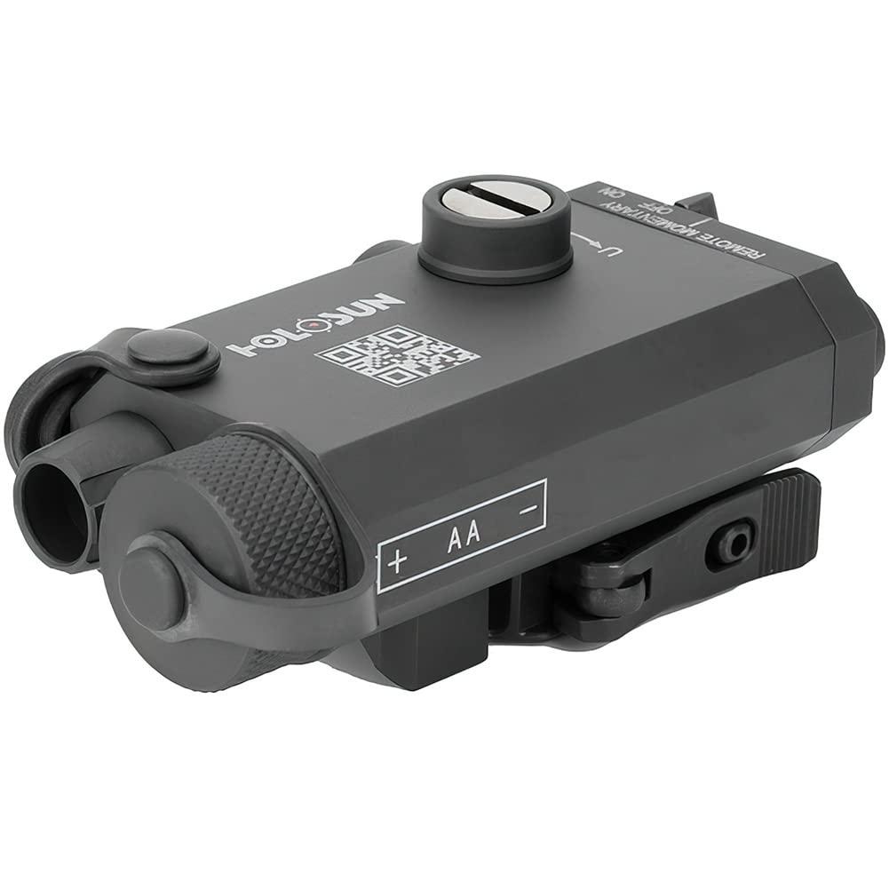 HOLOSUN LS117 Red/Green Laser Sight for Rifles & Shotguns | Waterproof Lightweight Aluminum Picatinny Rail Mount with QD Release, Remote Switch & Battery - Perfect for Tactical Shooting, Hunting & Home Defense