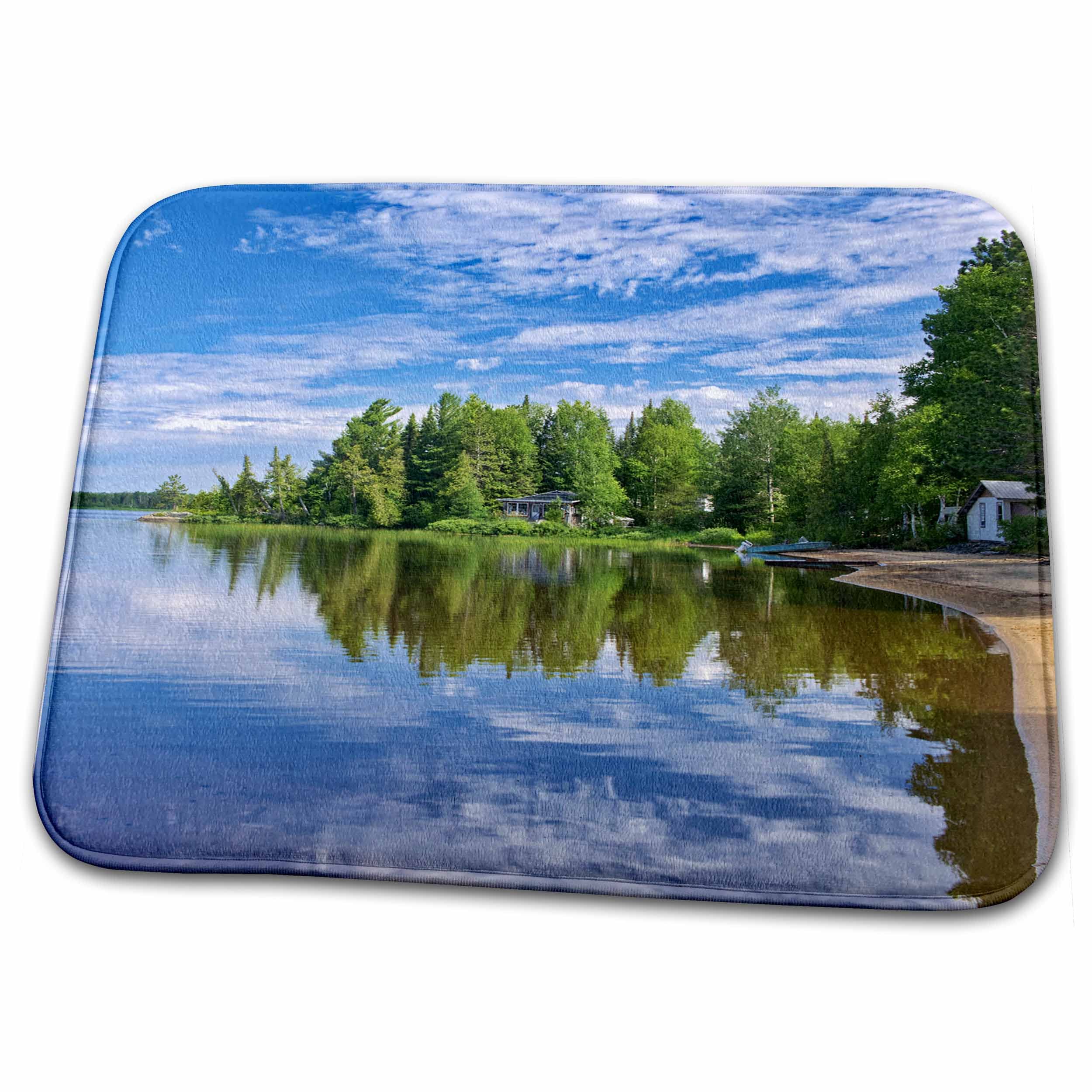 3D Rose Canada Quebec Belleterre Lac des Sables Bathroom Rug Mat - Non-Slip Absorbent Bath Mat for Shower, Toilet & Vanity Area - Home Decor Bath Rug (Style rug-343694-1) - Perfect for Bathrooms, Guest Rooms & Spa Retreats