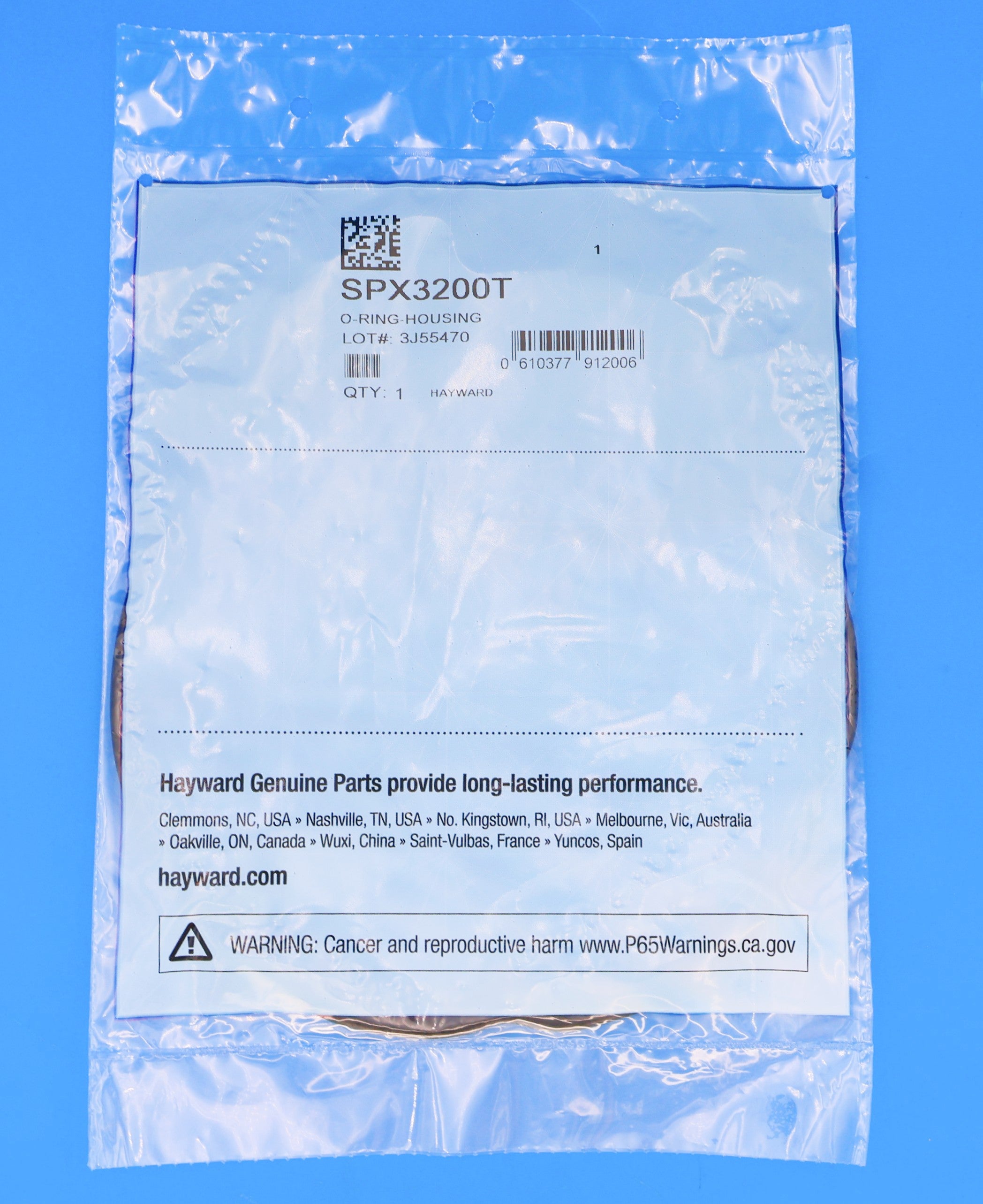 Hayward SPX3200T Replacement O-Ring for EcoStar & TriStar Pump Housing (Seal Plate) - Durable Seal for Pool and Spa Pump Maintenance