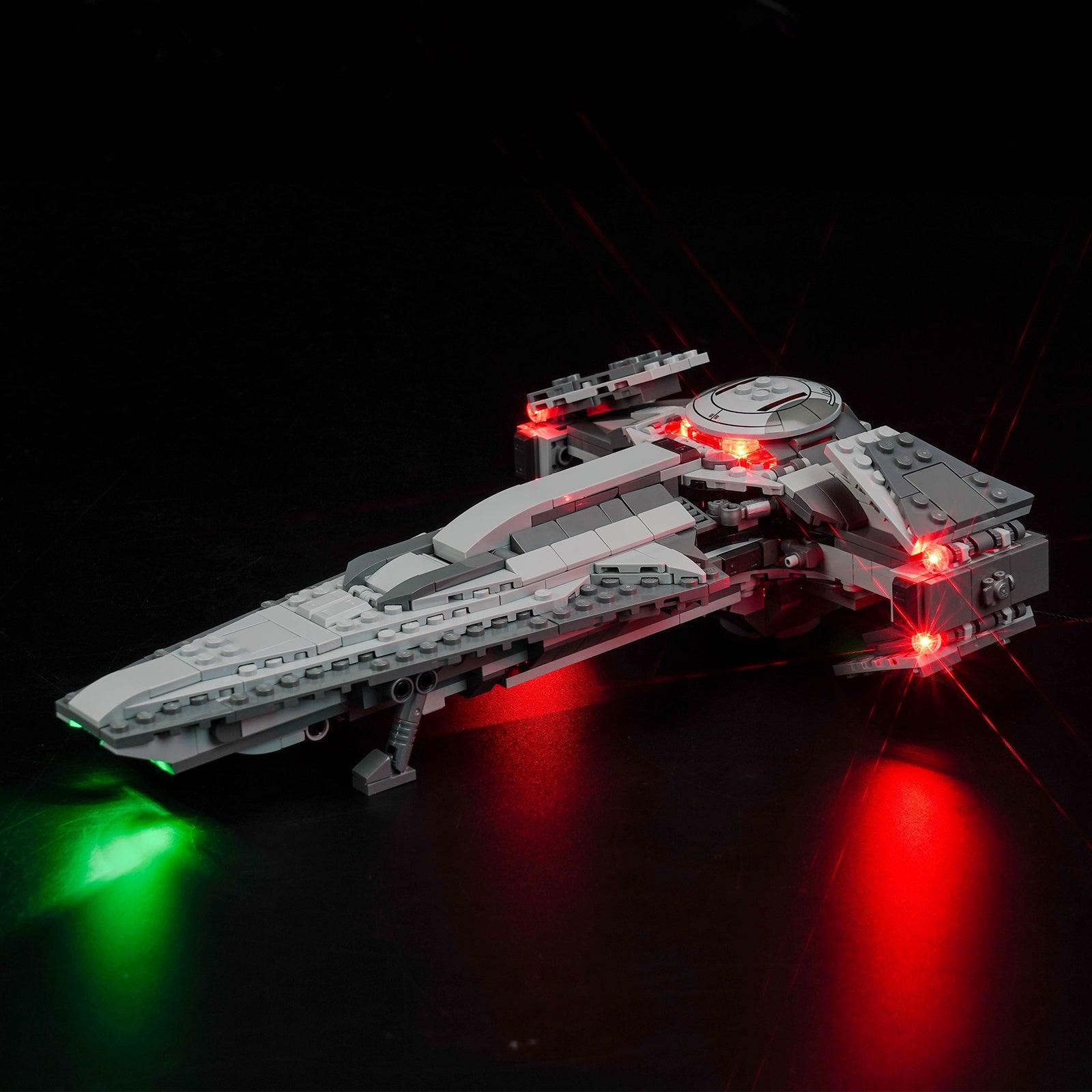 LEGO Star Wars Darth Maul's Sith Infiltrator 75383 Light Kit - Custom LED Lighting Set for Building Blocks | Perfect for Display & Nighttime Showcase