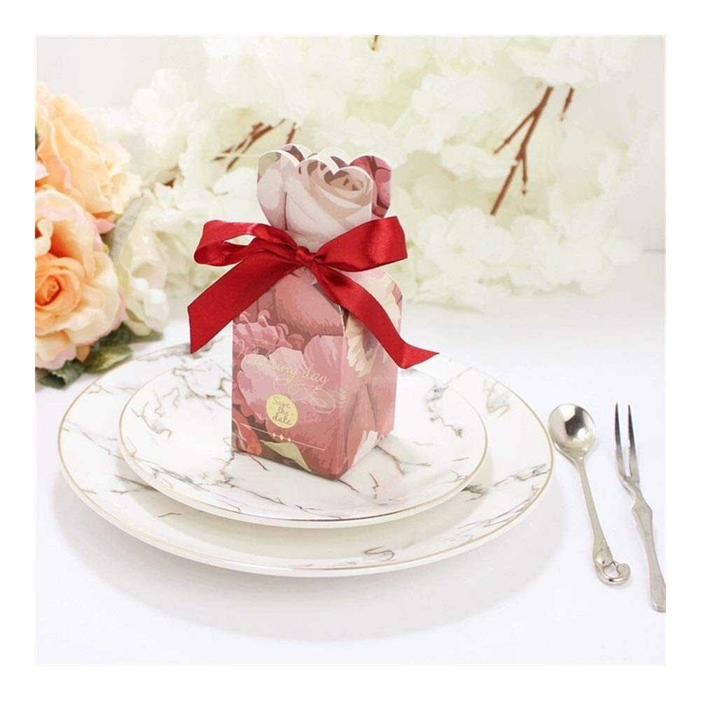 AOSUAI 50-Piece Violet Wedding Favor Boxes - Elegant Candy & Chocolate Gift Packaging for Bridal Showers, Baby Showers & Party Decorations - Perfect for Wedding, Anniversary and Birthday Celebrations