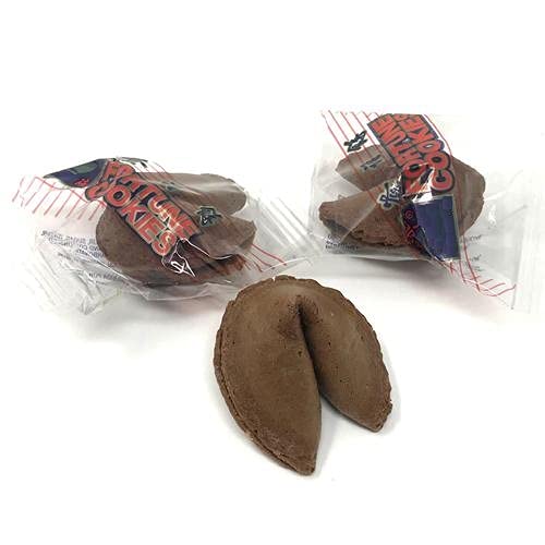 Crispy Chocolate Fortune Cookies - 350 Pack for Snacks & Parties