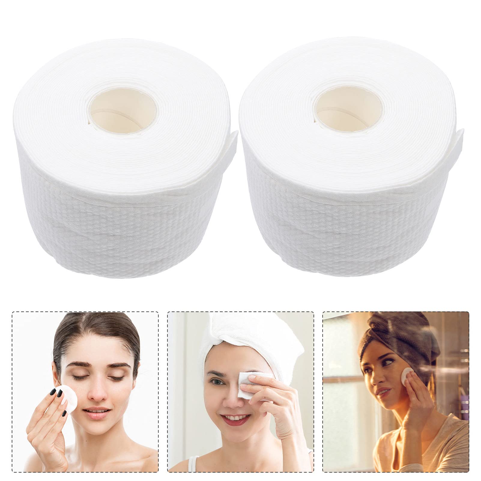 Lurrose Disposable Face Towels - Soft Non-Woven Cleansing Cloths for Makeup Removal & Skincare
