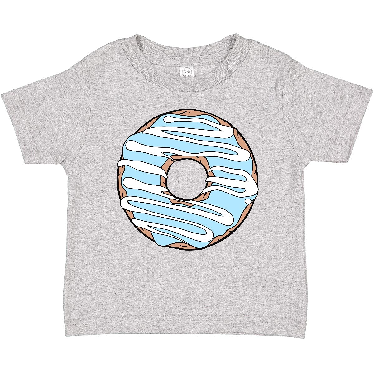Inktastic Blue Donut Baby T-Shirt - Cute Doughnut with Glaze & Frosting Design - Perfect for Birthdays, Baby Showers & Family Matching Outfits