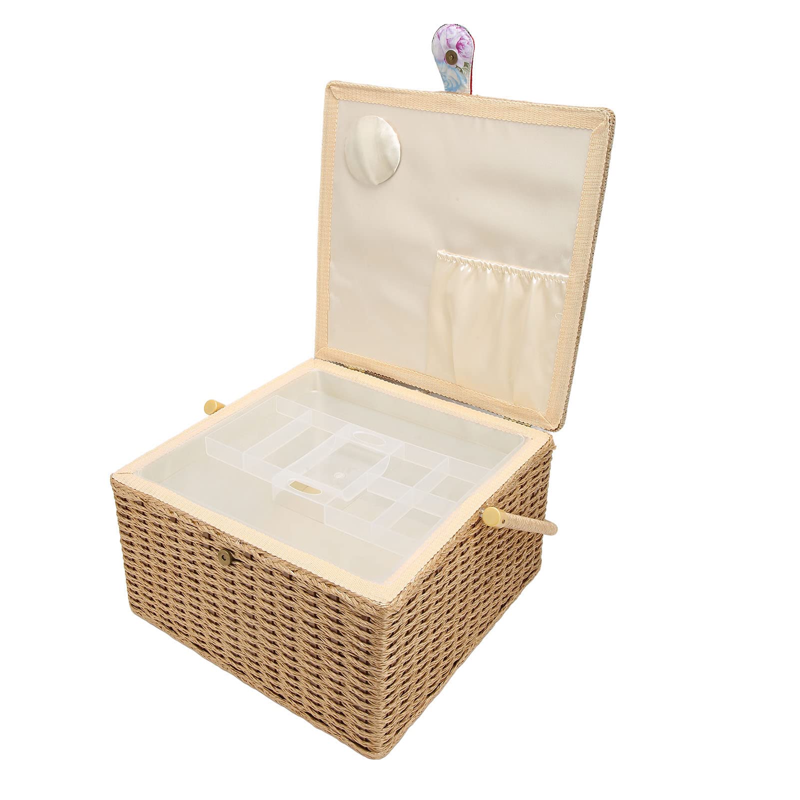 Large Storage Box Organizer Tray - Multi-Purpose Storage Container for Sewing Baskets, Craft Supplies & Room Organization | Perfect for Home, Office & Craft Room Storage Solutions