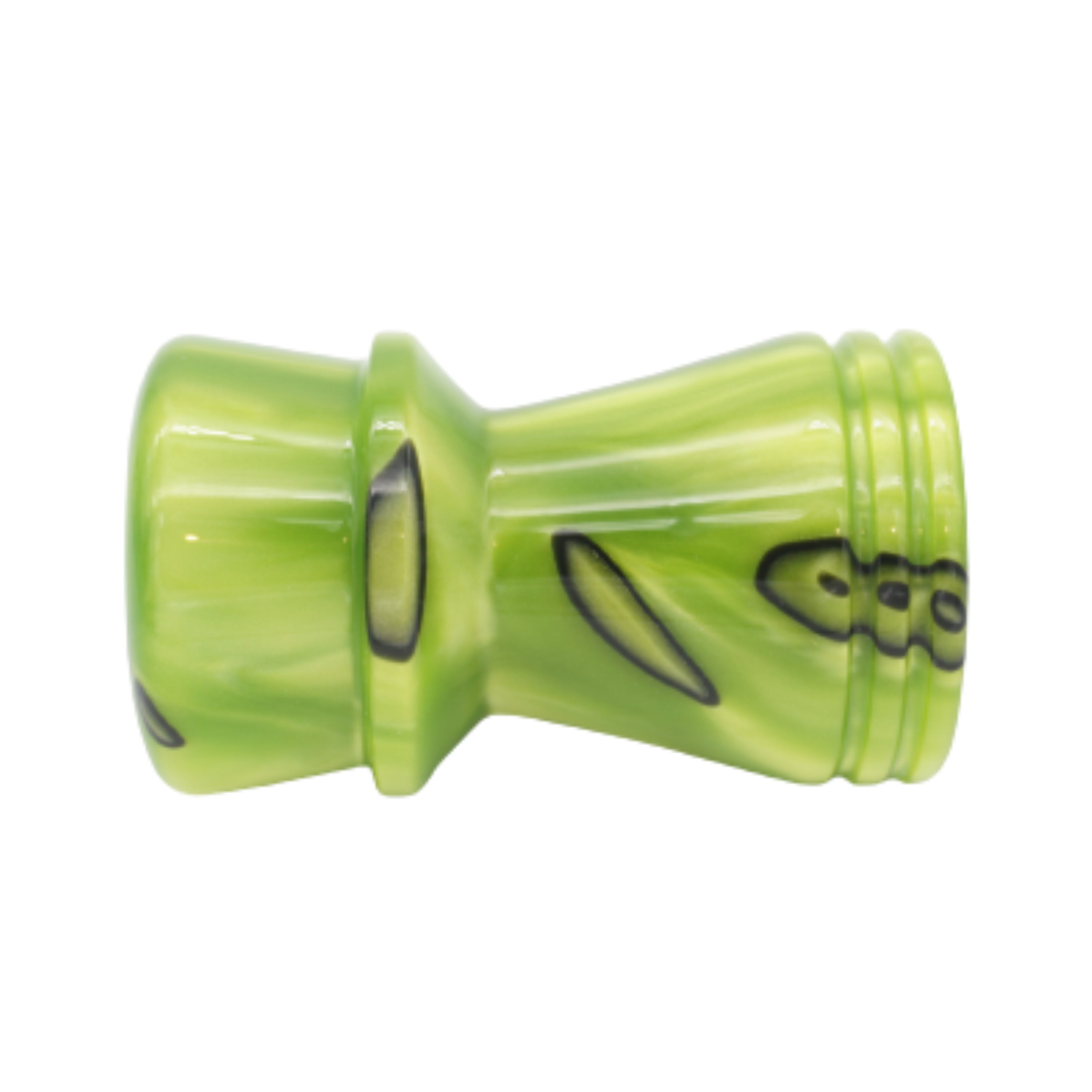 Premium Handcrafted Toxic Green Shaving Brush Handle - Fits 24mm & 26mm Knots - Perfect for Wet Shaving & Grooming Gifts