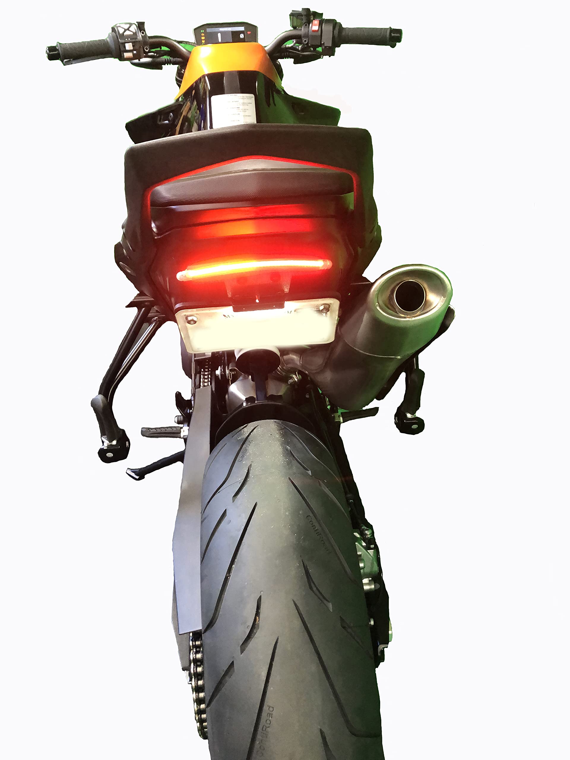 KTM 890 Duke 2022 Fender Eliminator Kit with Integrated LED Light Bar - Tail Tidy License Plate Mount for Motorcycle Customization | Perfect for Street Bikes, Cafe Racers & Urban Riding