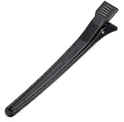 Stylazo Professional Hair Sectioning Clips for Salon & Home Use - Black Hair Styling Clips for Hairdressing, Sectioning & Styling - Perfect for Hair Salons, DIY Styling & Hair Accessories (Black)
