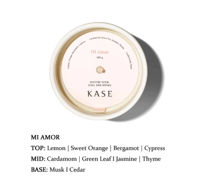 KASE Precious Scented Candle - Luxury Soy Wax Candles with Long Lasting Fragrance for Home, Spa & Romantic Ambiance