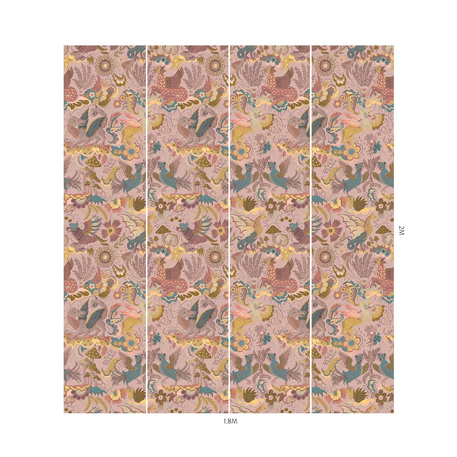 PHANTASIA Premium Tourmaline Wallpaper - Elegant & Durable Home Decor for Living Room, Bedroom & Office