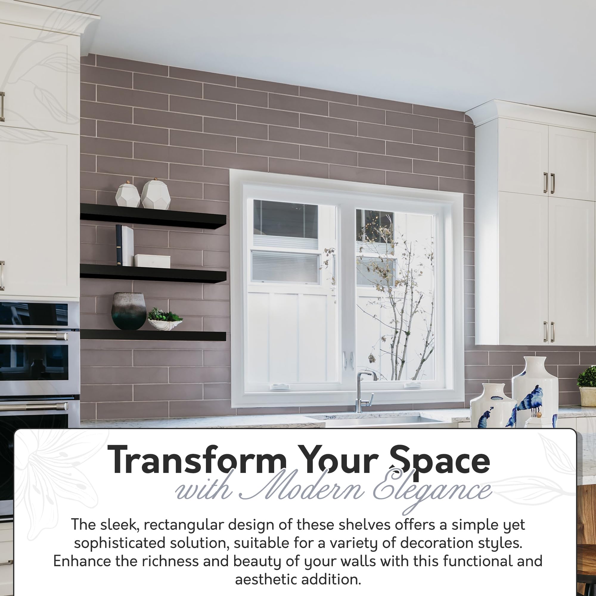InPlace Floating Wall Shelf with Invisible Brackets - 10.2