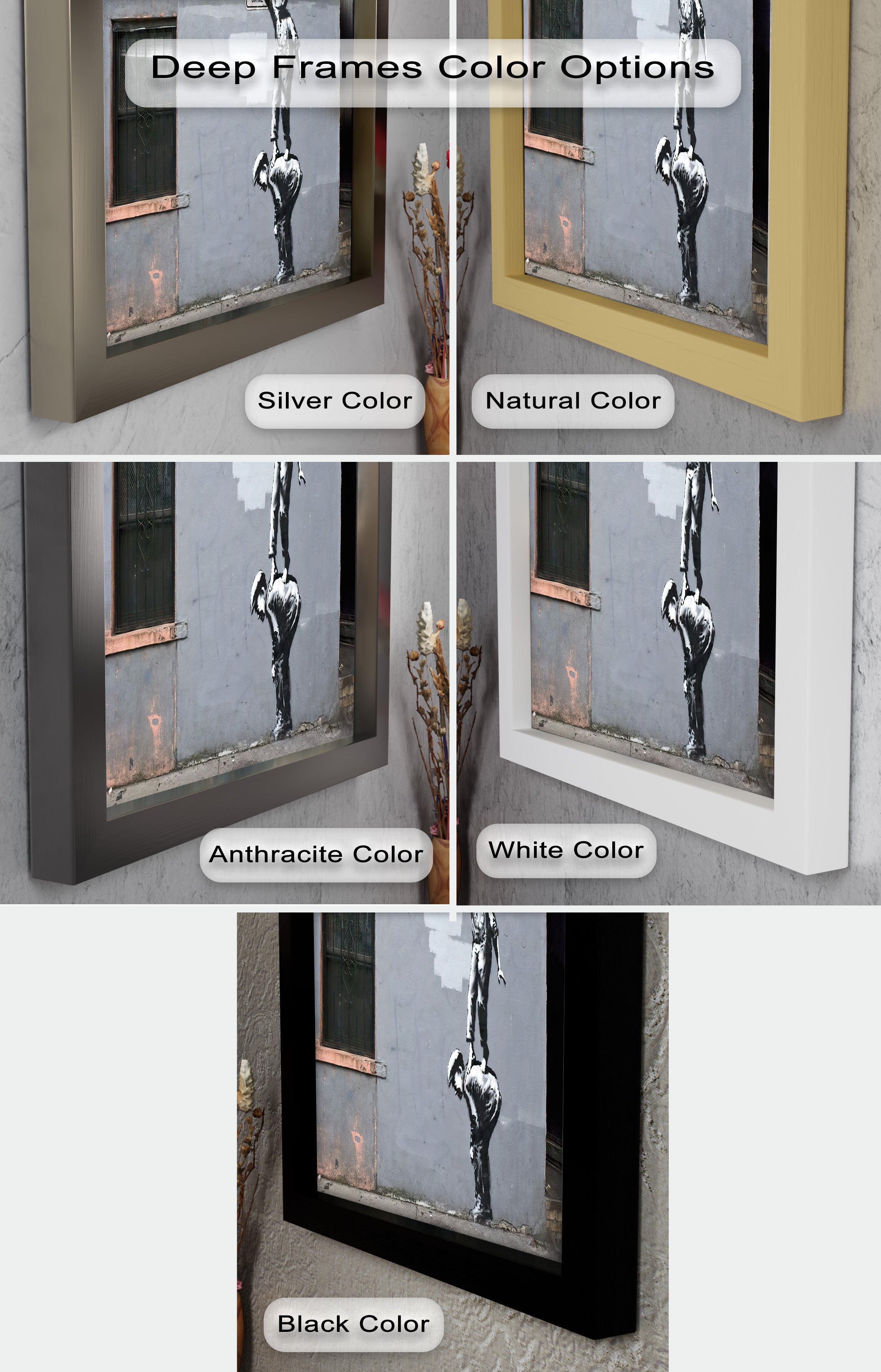 Banksy Oil Painting - Climb for Expression - Unique Street Art for Home & Office Decor