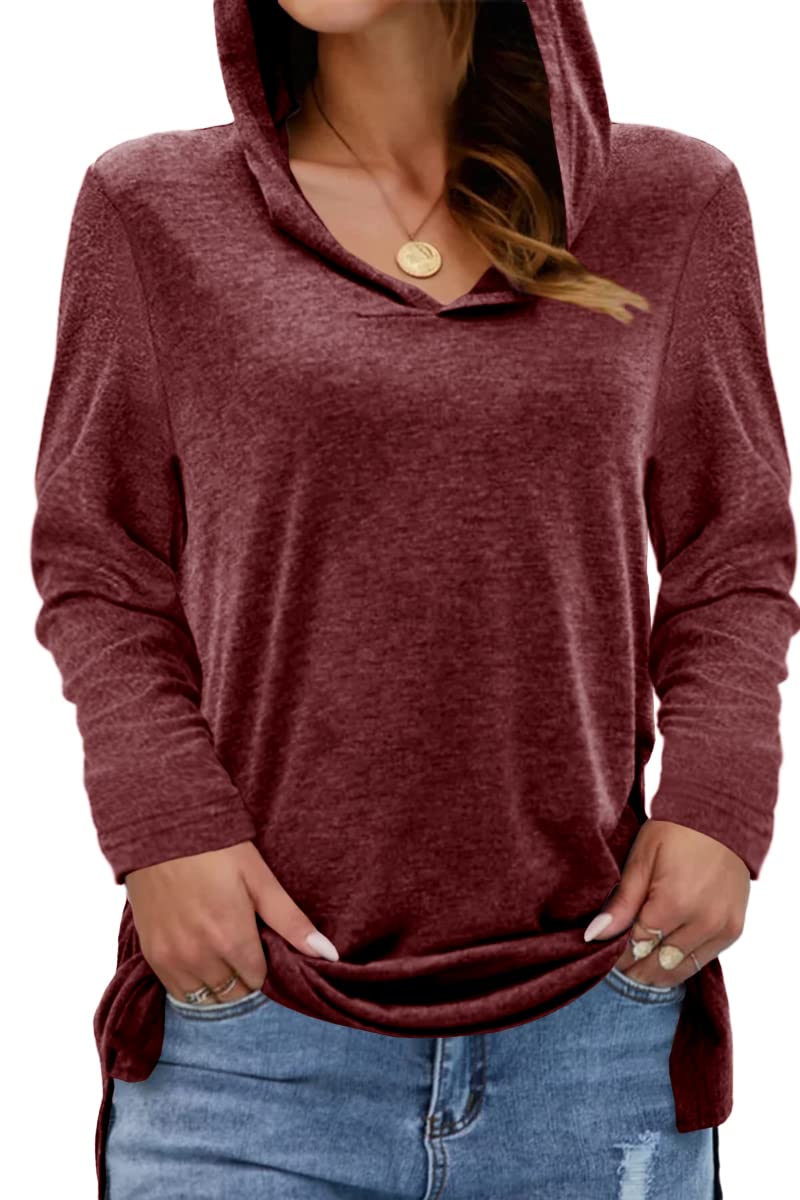 Danedvi Women's Fashion Sleeveless Hooded Tank Tops - Solid Color Casual Loose Fit Basic Tops with Side Slit | Perfect for Summer, Gym, Yoga & Streetwear Outfits