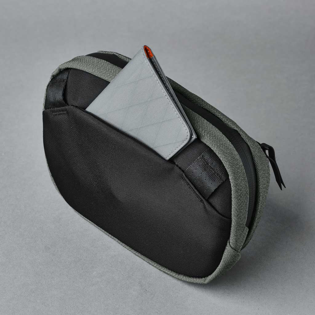 Go Sling Nano Sage Grey Axoflux - Lightweight Crossbody Bag for Travel, Hiking & Everyday Use - Durable & Water-Resistant for Outdoor Adventures