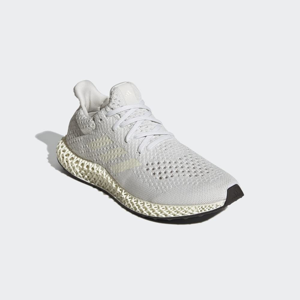 adidas Men's Futurecraft 4D Running Shoes Q46229 - Chalk White - Size 12 US - Lightweight 3D-Printed Midsole for Enhanced Performance - Perfect for Jogging, Gym Workouts & Daily Wear