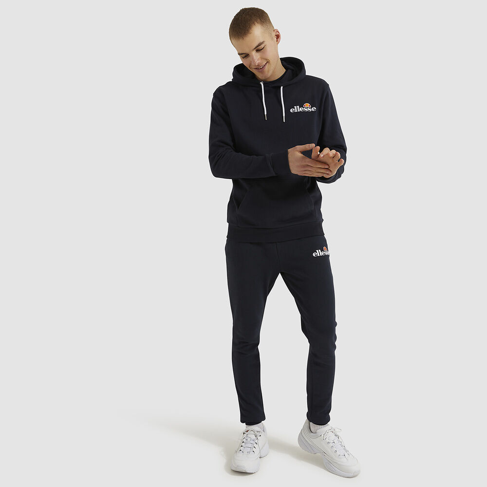 Ellesse Men's Primero Navy Hoodie - Comfortable Pullover Sweatshirt for Casual Wear, Gym & Outdoor Activities