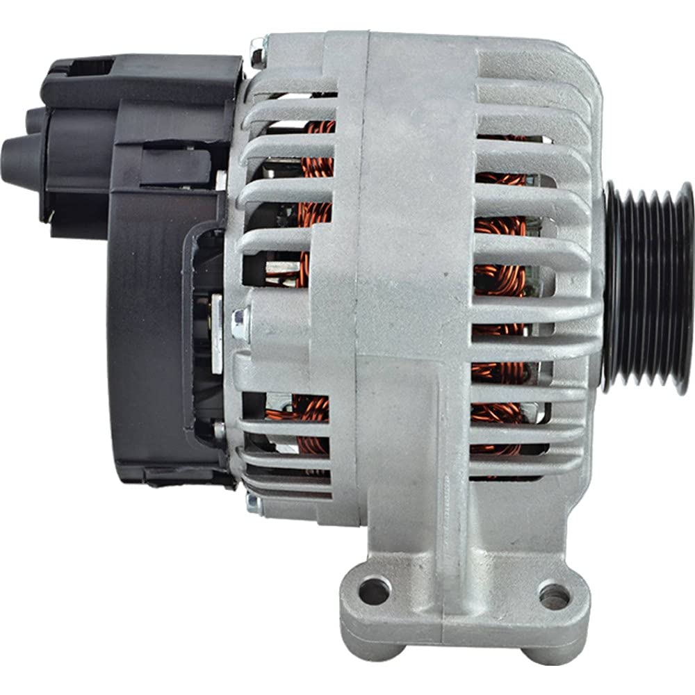 High-Performance Alternator Replacement for 1.4L Fiat 500 2012-2013 Models | Compatible with Part Numbers 68070539AA, RL070593AA, 101210-1650, 11599 | 105 Amp 12V Internal Fan CW Rotation | Perfect for Engine Repair & Maintenance