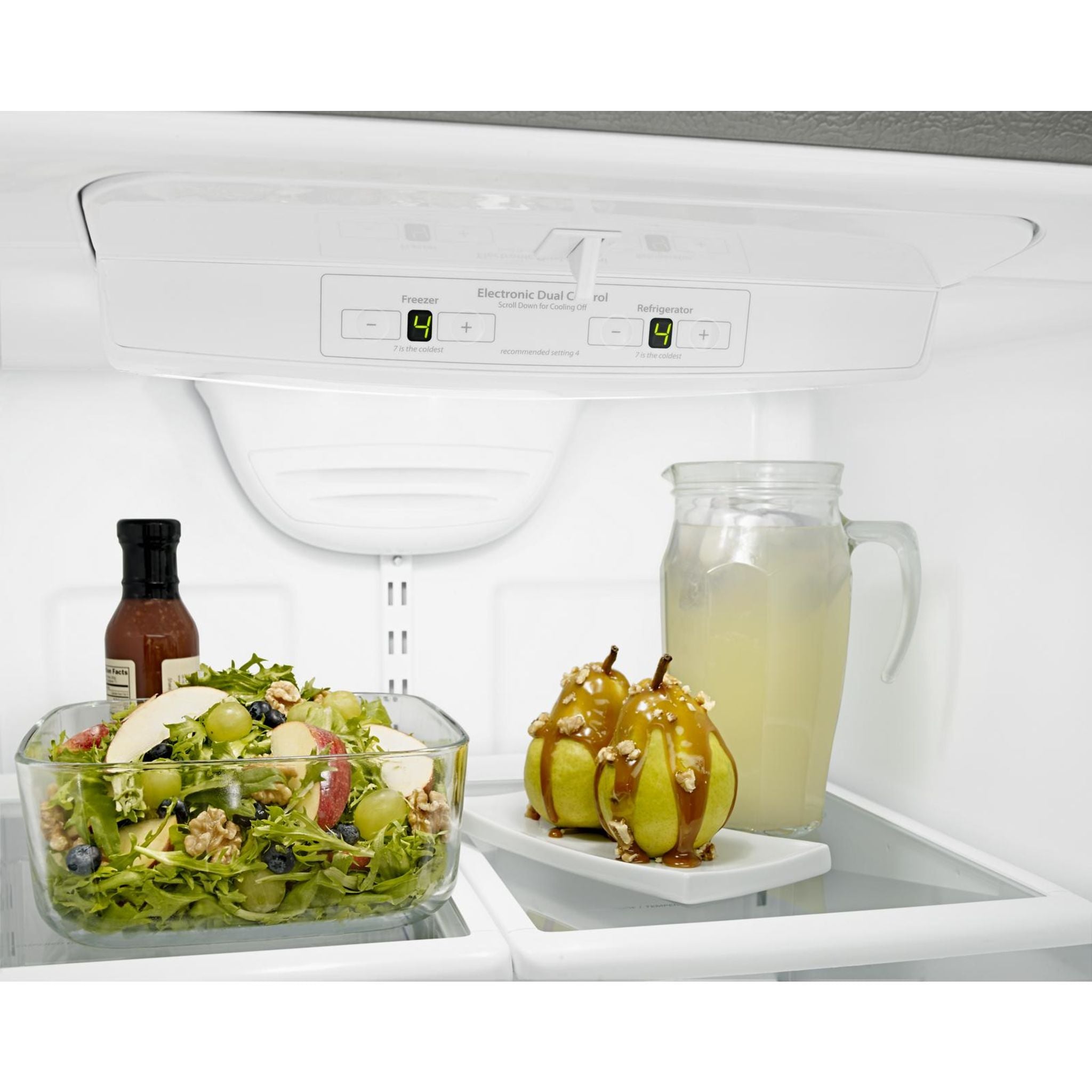 Amana Bottom Mount Refrigerator (ABB1924BRM) - 24.5 Cu. Ft. Stainless Steel French Door Fridge with Adjustable Shelves & Humidity-Controlled Crispers - Perfect for Modern Kitchens & Open Floor Plans
