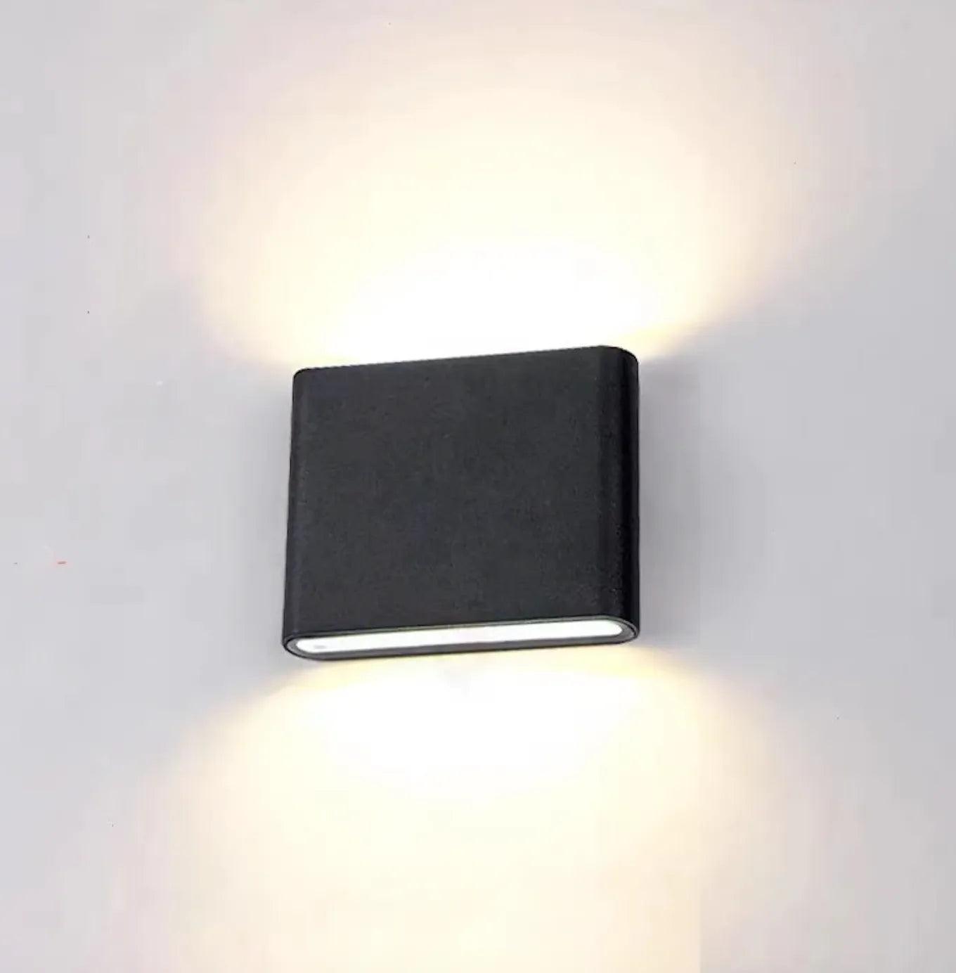 Modern Black Up and Down Wall Lights for Indoor Use - Perfect for Living Room, Bedroom, and Hallway Lighting