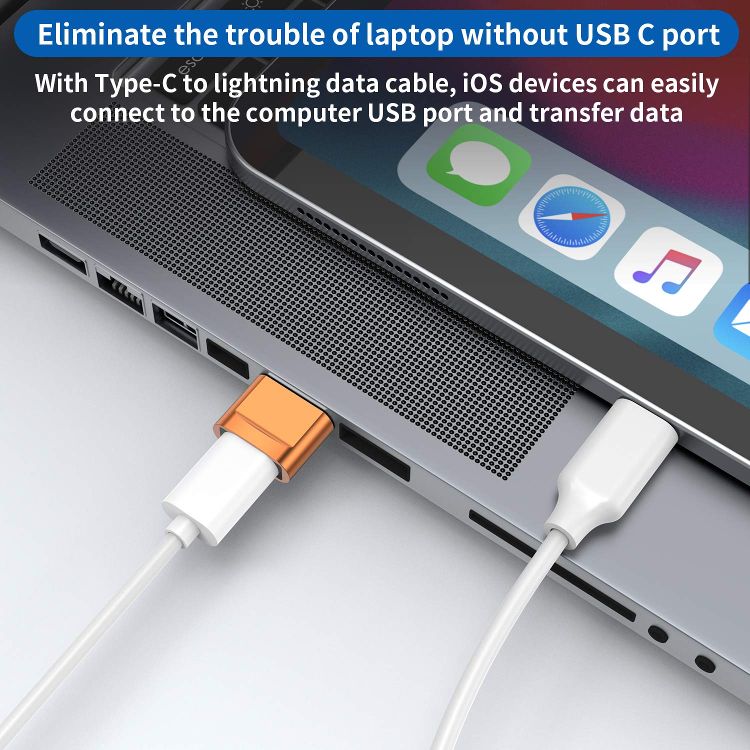 USB C Female to USB Male Adapter (4-Pack) - Type C to USB A Charger Cable Converter Compatible with iPhone 11/12/13/14/15 Pro Max, Samsung Galaxy S23/S24/Note 20 Ultra, iPad Air/Mini, AirPods & Google Pixel - Fast Charging Data Sync for Phones, Tablets & Laptops