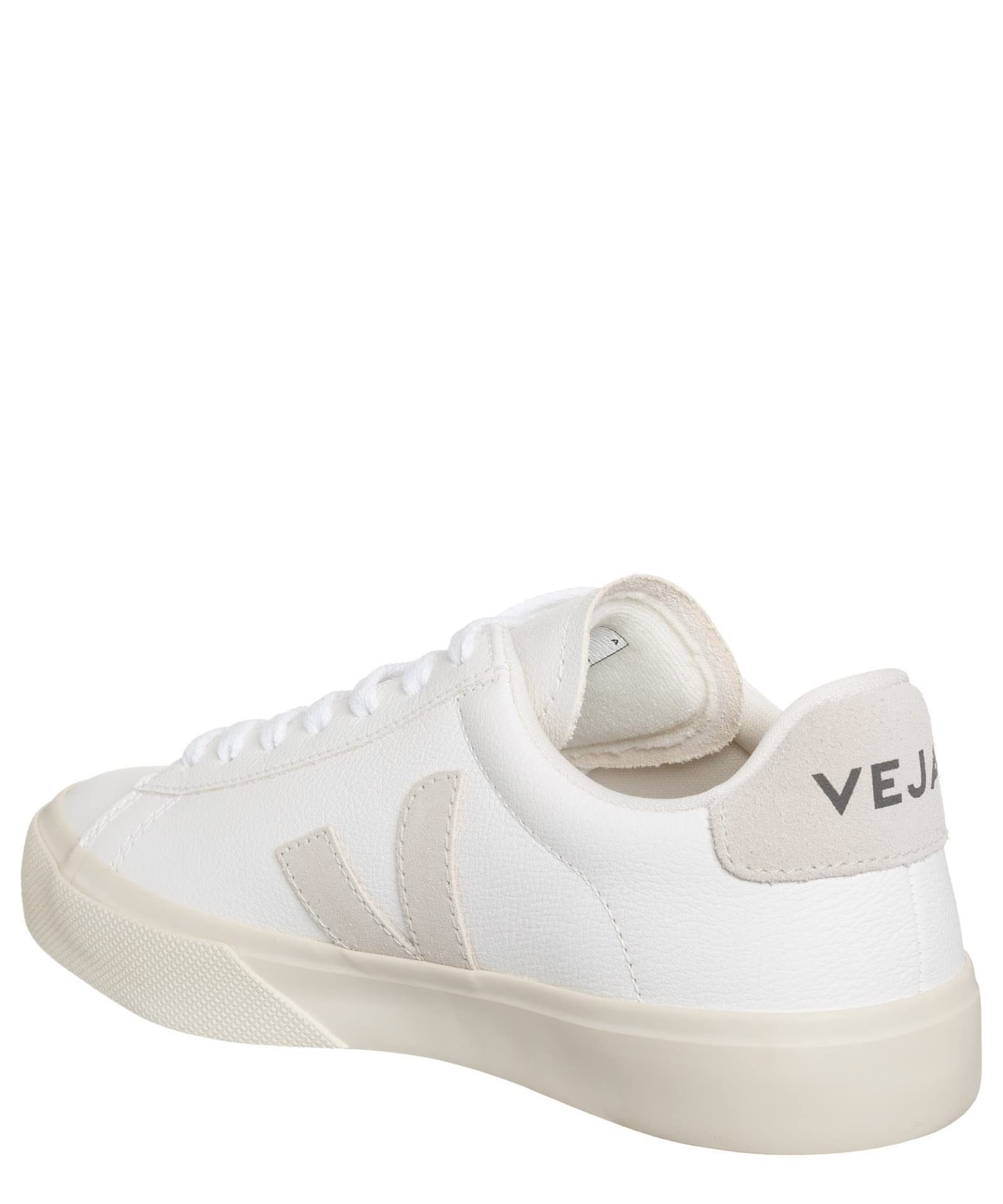 Veja Women's Campo Sneakers - Black & White Leather Sustainable Vegan Sneakers for Casual Wear, Walking & Eco-Friendly Fashion