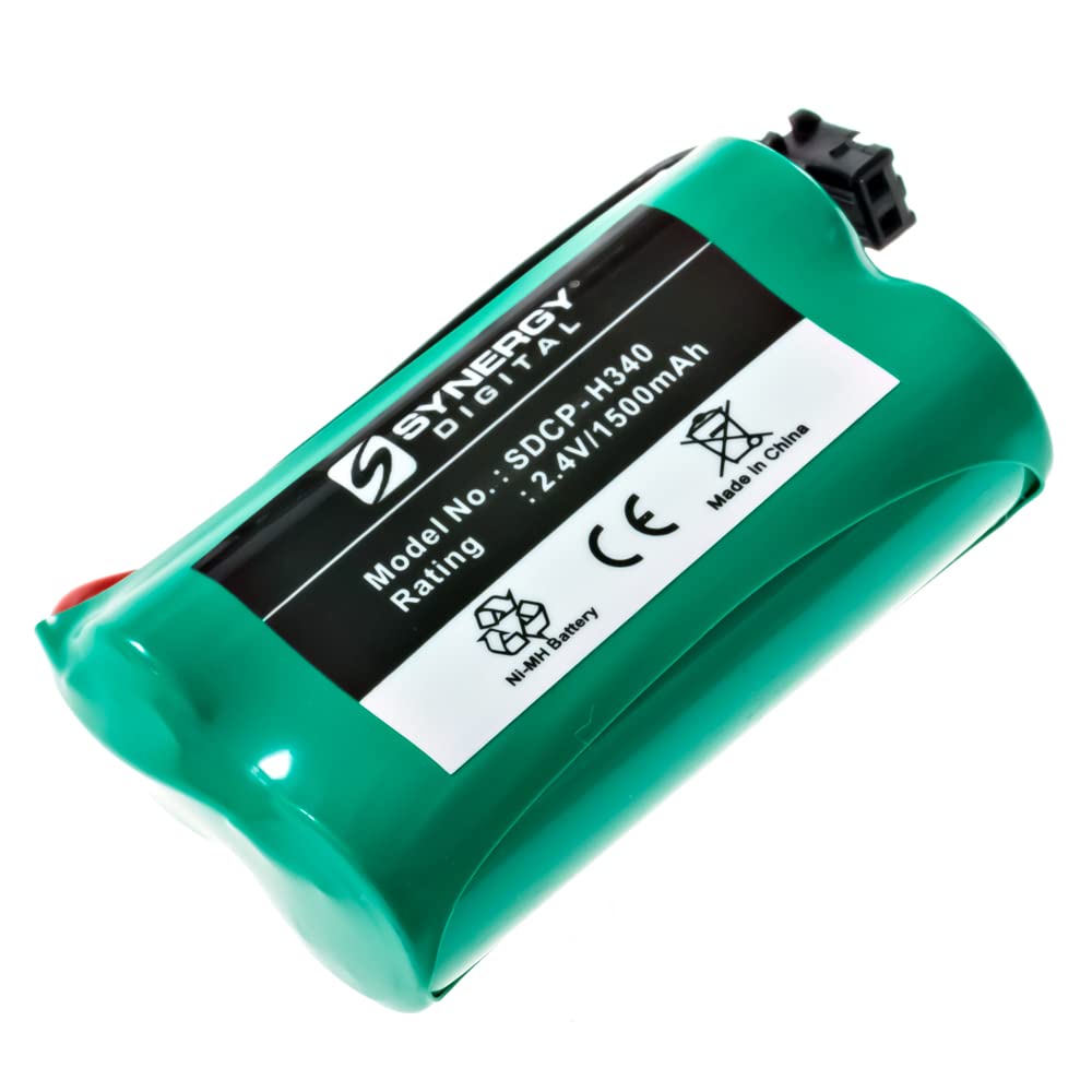 Synergy Digital Cordless Phone Batteries - 5 Pack Ni-MH 2.4V 1500mAh Replacement Battery for Uniden BP-904 Phones | Ultra High Capacity | Perfect for Home & Office Cordless Phones | Long Lasting Power for Daily Use