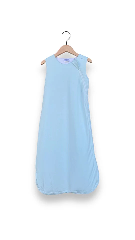 Cool Blue Sleep Sack 1.0 TOG - Lightweight Baby Sleeping Bag for Newborns & Infants - Perfect for Nursery, Daycare & Travel - Soft & Breathable Cotton Swaddle Transition Wear