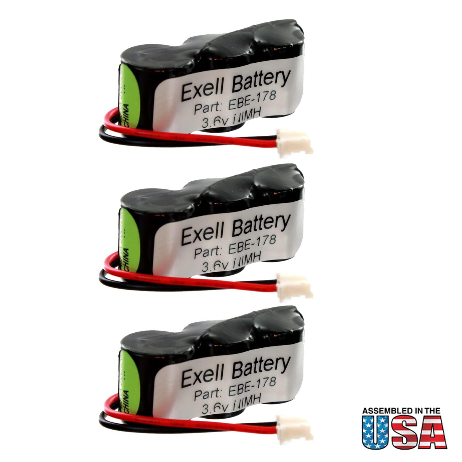 (3-Pack) Exell Weather Station Batteries - Compatible with Oregon Scientific STR918/STR928/STR938/STR968 - Replacement for 25AAH3BMX-2 - Perfect for Home Weather Monitoring, Outdoor Thermometers & Scientific Instruments