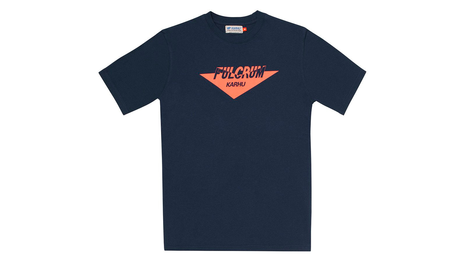 Fulcrum Navy Poseidon/Hot Coral T-Shirt - Comfortable & Stylish Men's Casual Tee for Everyday Wear, Gym, and Outdoor Activities