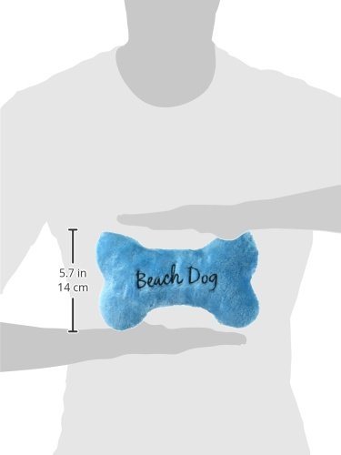 Durable Large Blue Beach Dog Bone Toy for Dogs - Perfect for Outdoor Play, Fetch & Chewing Fun