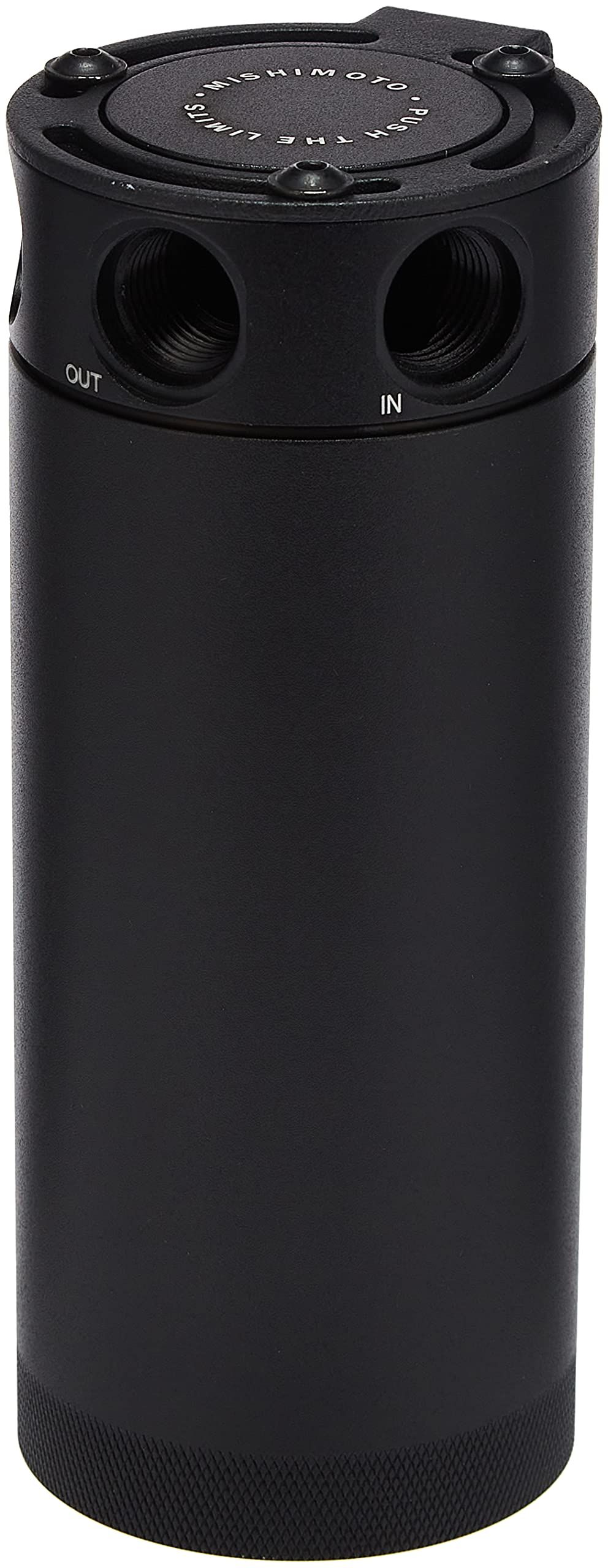 Mishimoto MMBCC-CBTHR-XLBK XL Compact Baffled Oil Catch Can - 3-Port Performance Upgrade for Turbocharged & High-Performance Engines - Reduce Blowby & Protect Your Engine - Perfect for Racing, Off-Road & Modified Vehicles