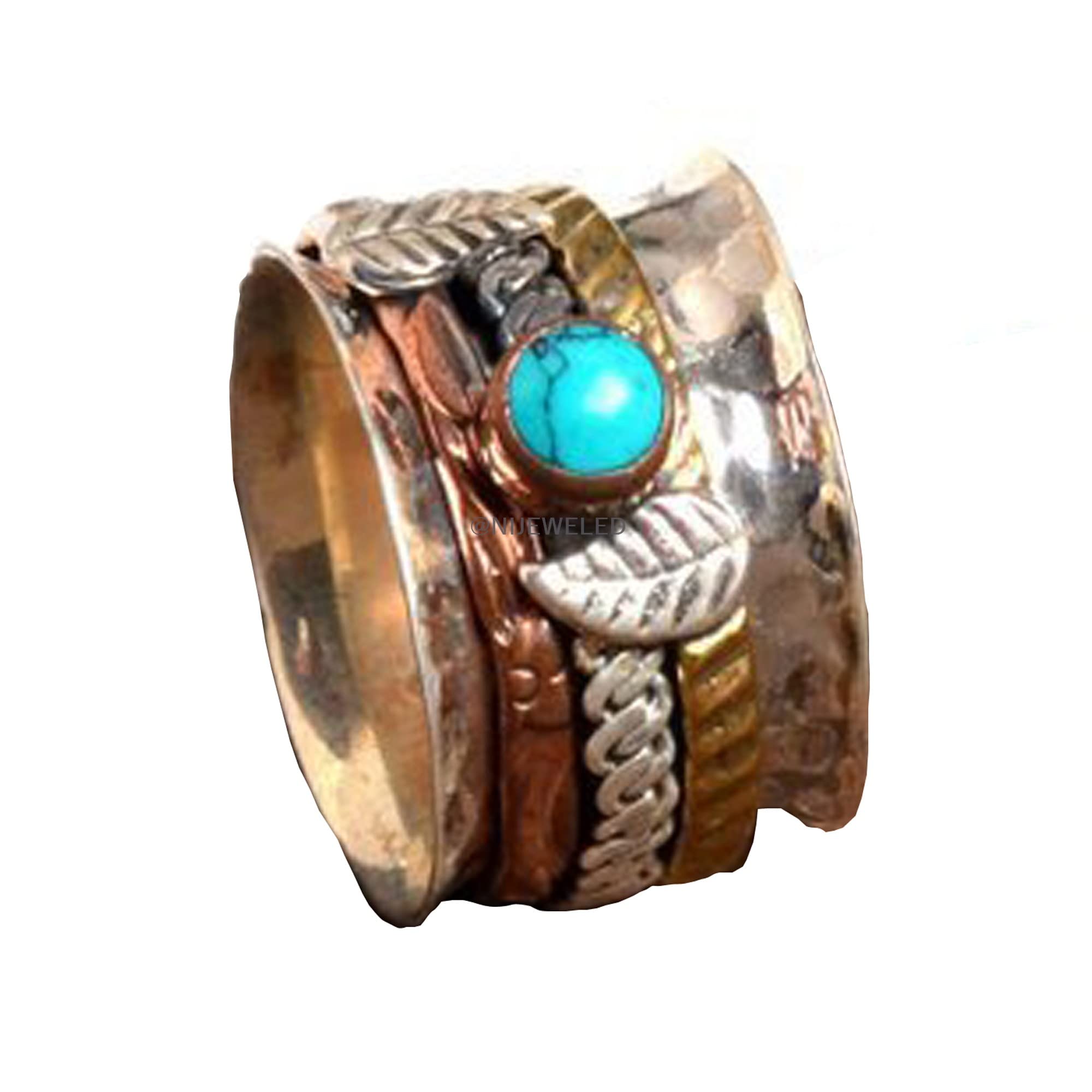 Sterling Silver Spinner Ring for Women - Yoga & Meditation Gift