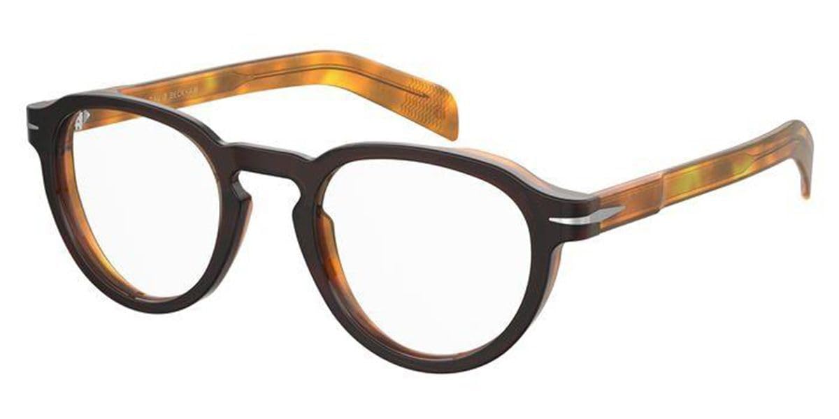 David Beckham DB 7021 Black Honey 48/22/145 Men's Eyewear Frame - Stylish & Lightweight Glasses for Work, Driving & Everyday Wear