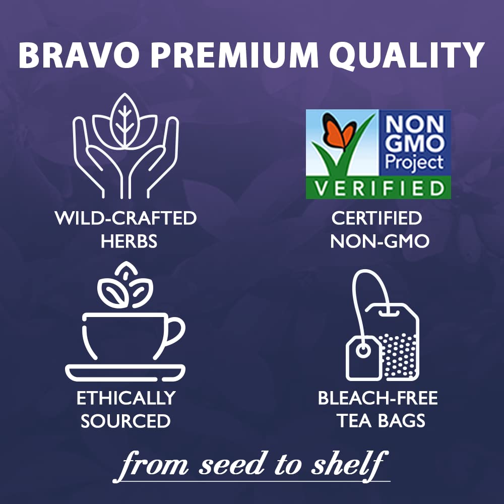 Bravo Tea Prostate Health Herbal Tea - Caffeine Free, 20 Tea Bags - Supports Urinary & Prostate Wellness for Men - Perfect for Daily Relaxation & Wellness Routine