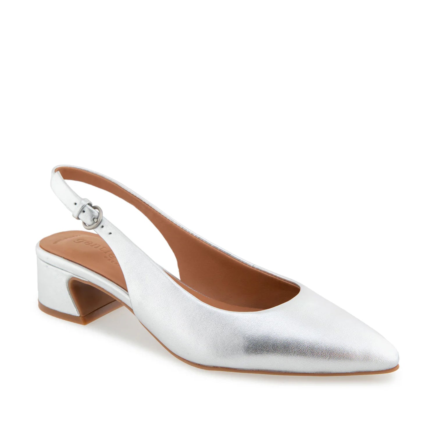 Gentle Souls Women's Georgia Comfort Sandals in Silver | Lightweight & Cushioned for Walking, Beach & Summer Outfits
