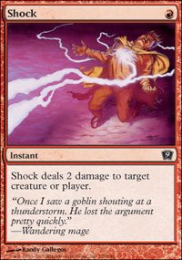 Magic The Gathering Shock Card - Ninth Edition - MTG Land Destruction & Instant Speed Spell for Competitive Play