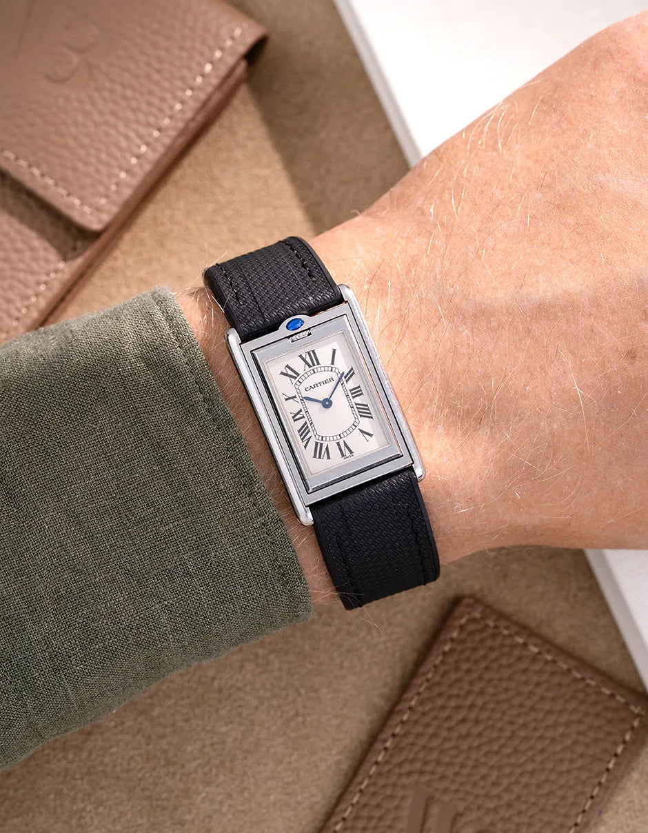 20mm Rubber Watch Strap Replacement for Cartier Basculante - Durable Waterproof Band for Men & Women - Perfect for Sports, Swimming & Everyday Wear